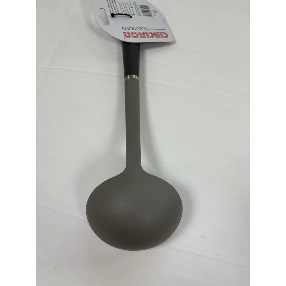 Circulon Solutions Ladle Gray Soft Grip Kitchen Utensil Dishwasher Safe 13